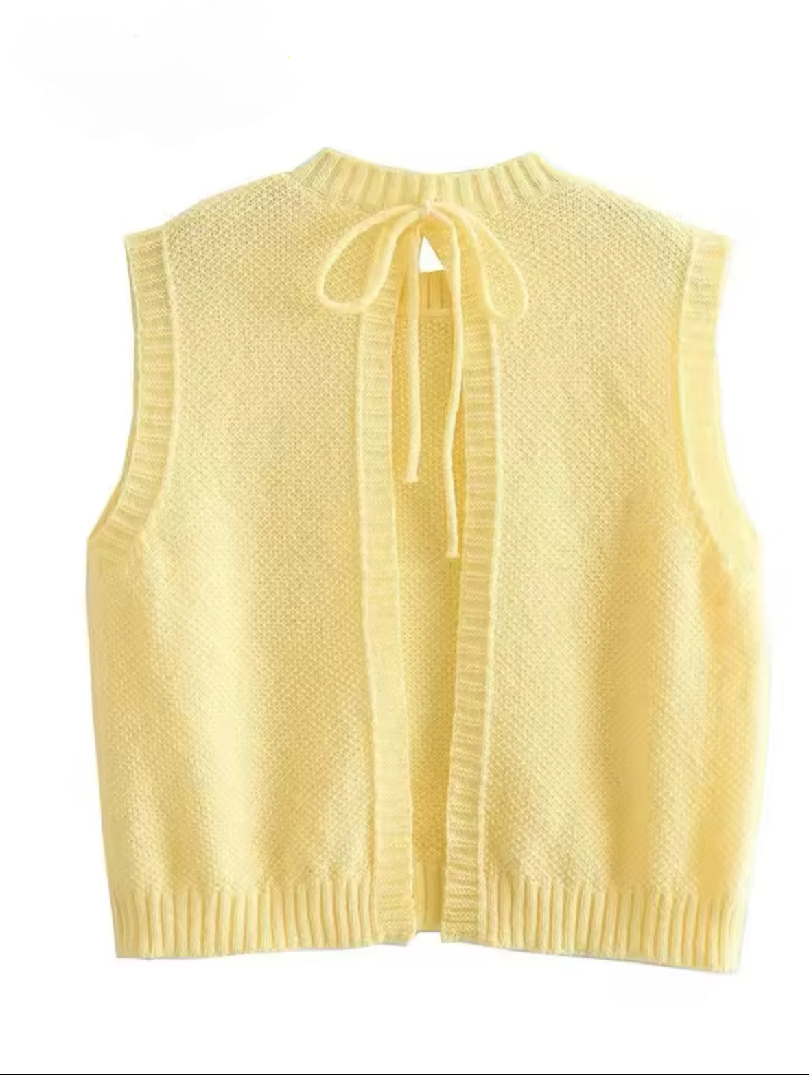 YELLOW BACKLESS Top