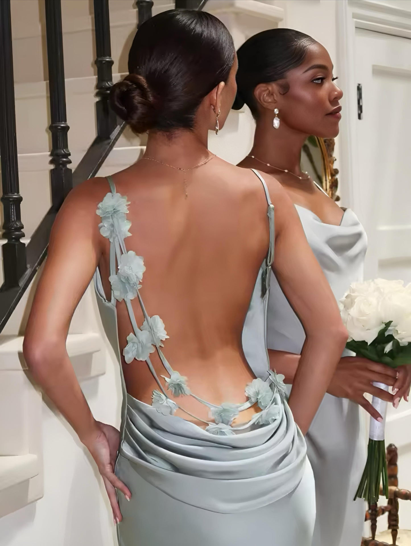 BACKLESS BLOSSOM Kleid
