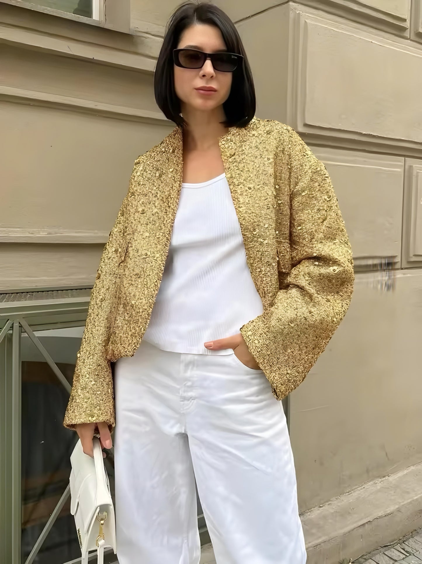 GOLD PAILLETTEN Jacke